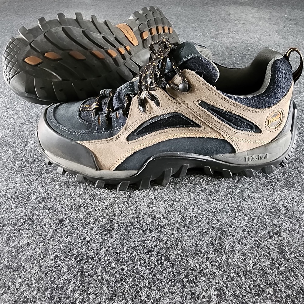 Timberland PRO Mens 9W Steel Toe Work Shoes 61009 Tan Blue Safety Hiking Outdoor